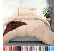 Utopia Bedding Set copripiumino per letto singolo, 1 copripiumino con 1 federa, 2 pezzi, copripiumino con chiusura a cerniera, in microfibra spazzolata ultra morbida, 172 x 228 cm (Twin/Twin XL,