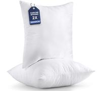 Utopia Bedding Set di 2 Cuscini, 50 x 50 cm Imbottitura per Cuscini, Cuscini Divano, Cuscino Interno (Bianco)
