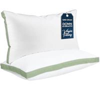 Utopia Bedding Set di 2 cuscini da letto per dormire king size (salvia), rinfrescanti, di qualità alberghiera, cuscini a soffietto per schiena, stomaco o sul lato