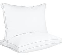 Utopia Bedding Set di 2 cuscini da letto per dormire queen size (bianco), rinfrescante qualità alberghiera, cuscino a soffietto per schiena, stomaco o per chi dorme sul fianco