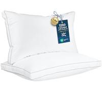 Utopia Bedding Set di 2 cuscini per letto king size (bianco), rinfrescanti, qualità alberghiera, cuscino a soffietto per schiena, stomaco o sul lato