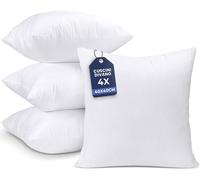 Utopia Bedding Set di 4 Cuscini, 40 x 40 cm Imbottitura per Cuscini, Cuscini Divano, Cuscino Interno (Bianco)