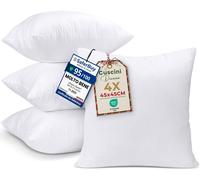 Utopia Bedding Set di 4 Cuscini 45 x 45 cm Imbottitura per Cuscini Cuscini