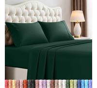 Utopia Bedding Set di lenzuola per letto queen size, in microfibra spazzolata, resistente al restringimento e allo sbiadimento, facile da pulire (queen size, smeraldo)