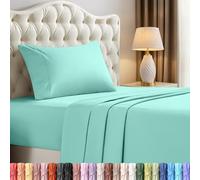 Utopia Bedding – Set lenzuola singolo 3 pezzi – Microfibra spazzolata, non si restringe né sbiadisce – Blu Spa
