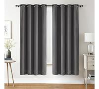 Utopia Bedding Tende Oscuranti Per Interni 2 pezzi (140x175 cm, Grigio), Tende Termiche Isolanti per interni Per Camera Da Letto e Soggiorno
