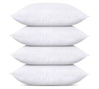 Utopia Bedding Throw Pillows (Set of 4 White) 12 x 16 Inches Pillows for Sofa Bed and Couch Decorative Stuffer Pillows