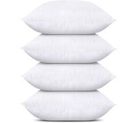 Utopia Bedding Throw Pillows (Set of 4 White) 17 x 17 Inches Pillows for Sofa Bed and Couch Decorative Stuffer Pillows