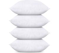 Utopia Bedding Throw Pillows (Set of 4 White) 20 x 20 Inches Pillows for Sofa Bed and Couch Decorative Stuffer Pillows