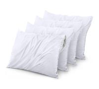 Utopia Bedding Waterproof Pillow Protectors Zippered (4 Pack White) Standard Size Bed Bug Proof Pillowcases Pillow Encasement Covers 20 x 26 Inches