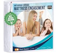 Utopia Bedding Zippered Mattress Encasement Short Queen, 100% Waterproof Bed Bug and Dust Mite Proof Mattress Protector, Absorbent Six-Sided Mattress Cover