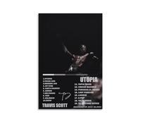 Utopia by Travis Scott, poster da parete impermeabile su tela, stampa HD resistente ai raggi UV, adatto per salotti e corridoi, un ottimo regalo, senza cornice, 50 x 75 cm