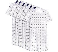 Utopia Care - Abito da ospedale in misto cotone, con laccetto, adatto a taglie fino a 2XL (confezione da 6) - Blu - Large