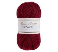 Utopia Crafts 100% lana vergine 50 g (Burgundy Red)