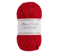 Utopia Crafts 100% lana vergine 50 g (Cherry Red)