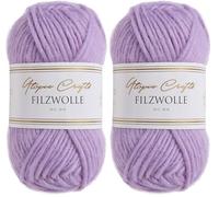Utopia Crafts 100% lana vergine 50 g (lavanda) (Confezione da 2)