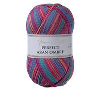 Utopia Crafts Aran Ombre - Filato multicolore per maglieria e uncinetto, 300 g - 600 m (009)