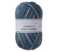 Utopia Crafts Aran Ombre - Filato multicolore per maglieria e uncinetto, 300 g - 600 m (010)