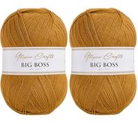 Utopia Crafts Big Boss 400g Knitting & Crochet Yarn 1200m (Burnt Siena) (Confezione da 2)