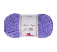 Utopia Crafts Cuddle Super Chunky Chenille Soft Yarn for Knitting and Crochet, 100g - 60m (Deep Lavender)