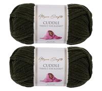 Utopia Crafts Cuddle Super Chunky Chenille Soft Yarn for Knitting and Crochet, 2x 100g - 60m (Onyx)