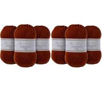 Utopia Crafts DK Double Knitting Yarn 3x 100g (Cherry Wood) (Confezione da 2)