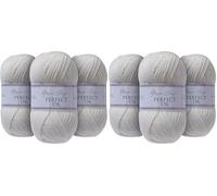 Utopia Crafts DK Double Knitting Yarn 3x 100g (Ivory) (Confezione da 2)