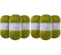 Utopia Crafts DK Double Knitting Yarn 3x 100g (Olive Oil) (Confezione da 2)