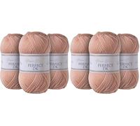 Utopia Crafts DK Double Knitting Yarn 3x 100g (Powder Pink) (Confezione da 2)