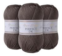 Utopia Crafts DK Double Knitting Yarn 3x 100g (Steel Grey)