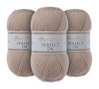 Utopia Crafts DK Double Knitting Yarn 3x 100g (Warm Brown)