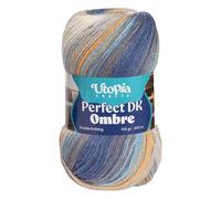 Utopia Crafts DK Ombre - Filato per lavoro a maglia, 100 g, multicolore (001)