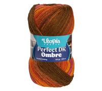 Utopia Crafts DK Ombre - Filato per lavoro a maglia, 100 g, multicolore (006)