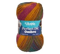 Utopia Crafts DK Ombre - Filato per lavoro a maglia, 100 g, multicolore (007)