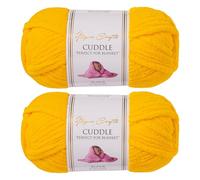 Utopia Crafts Filato Grosso in Ciniglia per Uncinetto e Ferri - Gomitolo da 100 g - 60 m - Gold Drop - Filo Chunky Morbido e Facile da Lavorare - Lavabile in Lavatrice - Confezione da 2