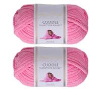 Utopia Crafts Filato Grosso in Ciniglia per Uncinetto e Ferri - Gomitolo da 100 g - 60 m - Hot Pink - Filo Chunky Morbido e Facile da Lavorare - Lavabile in Lavatrice - Confezione da 2