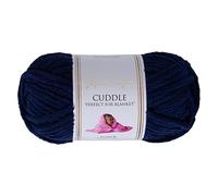 Utopia Crafts Filato Grosso in Ciniglia per Uncinetto e Ferri - Gomitolo da 100 g - 60 m - Navy Blue - Filo Chunky Morbido e Facile da Lavorare - Lavabile in Lavatrice