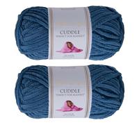 Utopia Crafts Filato Grosso in Ciniglia per Uncinetto e Ferri - Gomitolo da 100 g - 60 m - Saxe Blue - Filo Chunky Morbido e Facile da Lavorare - Lavabile in Lavatrice - Confezione da 2