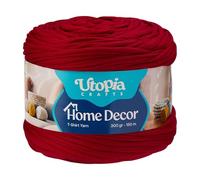 Utopia Crafts Home Décor T-Shirt Yarn for Crochet & Knitting 300g (White)