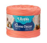 Utopia Crafts Home Décor T-Shirt Yarn for Crochet & Knitting 300g (White)