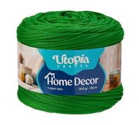 Utopia Crafts Home Décor T-Shirt Yarn for Crochet & Knitting 300g (White)
