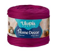 Utopia Crafts Home Décor T-Shirt Yarn for Crochet & Knitting 300g (White)