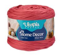 Utopia Crafts Home Décor T-Shirt Yarn for Crochet & Knitting 300g (White)