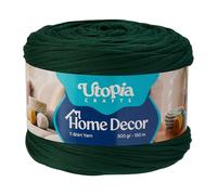 Utopia Crafts Home Decor T-Shirt Yarn for Crocheting 300g (Forest Green)