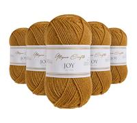 Utopia Crafts JOY DK Fil à tricoter 5 x 50 g - 100% acrylique (Sienna)