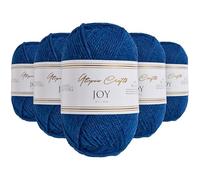 Utopia Crafts JOY DK Knitting Yarn 5 x 50 g - 100% acrilico (blu navy)