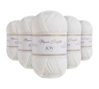 Utopia Crafts JOY DK Knitting Yarn 5 x 50 g - 100% acrilico (rosa rosa)