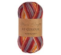 Utopia Crafts Re-Colour - Filato per lavori a maglia e uncinetto, 100 g (braci rustiche)
