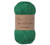 Utopia Crafts Re-Cotton Knitting Yarn, 100g Evergreen