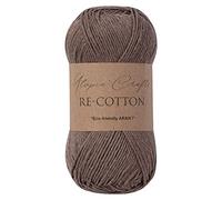 Utopia Crafts Re-Cotton Knitting Yarn, 100g Roman Coffee